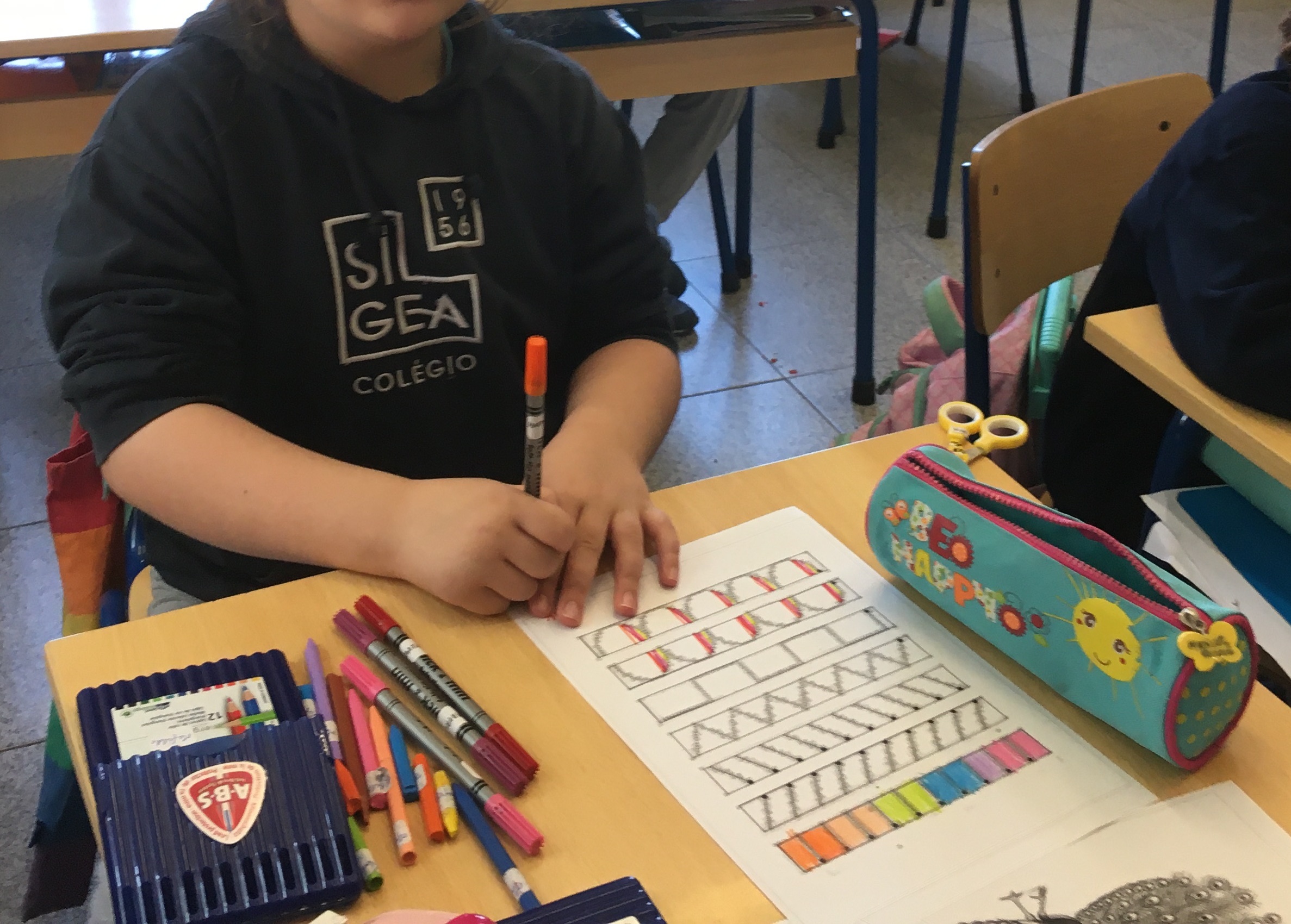 Aula de recorte (1.º e 2.º anos)